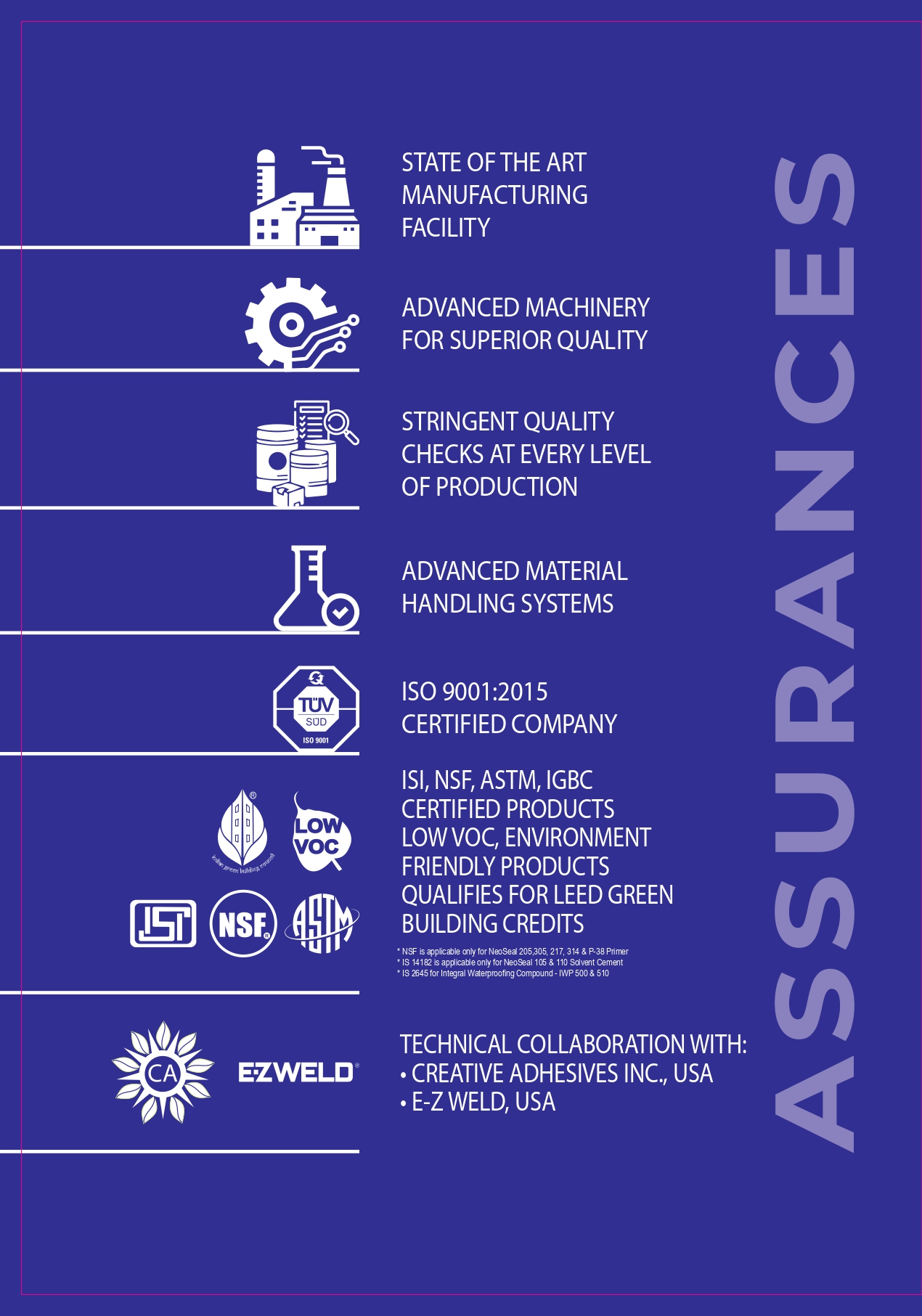 assurances